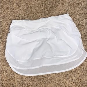 White lulu skort